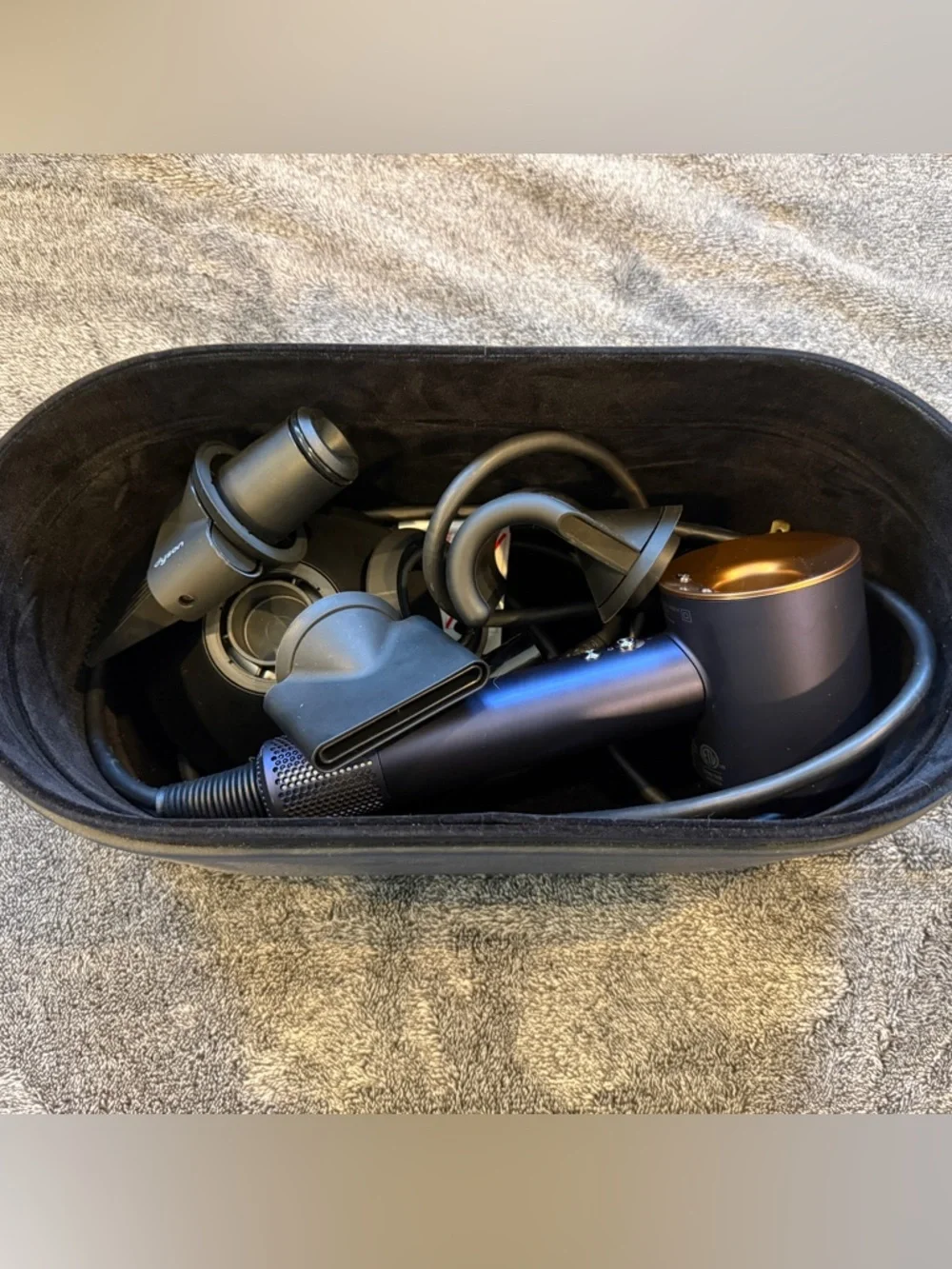 Dyson Midnight Blue Hair Styling Set with Magnetic Attachments